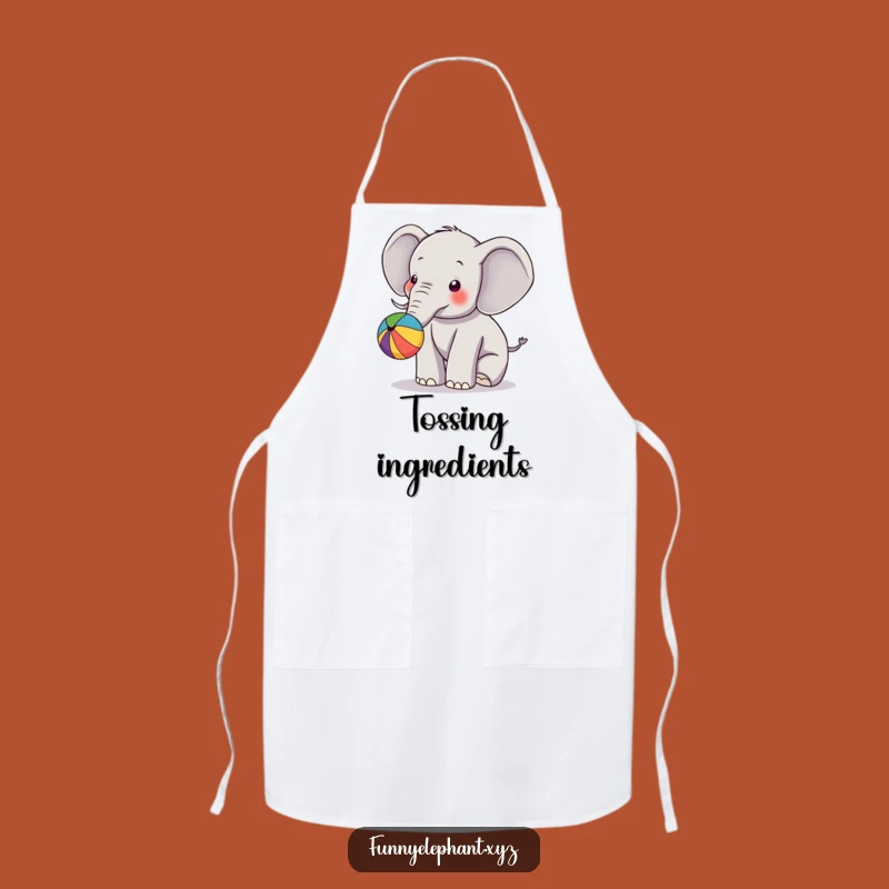 Funny Elephant Ball Play Apron - Hilarious Kitchen Fun