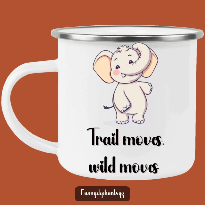 Funny Elephant Dance Camping Mug: Silly Trunk Moves, Adventure Ready