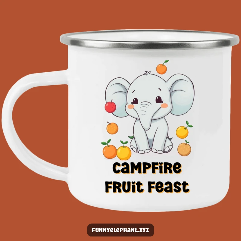 Funny Juggling Elephant Camping Mug - Durable Fun Outdoors