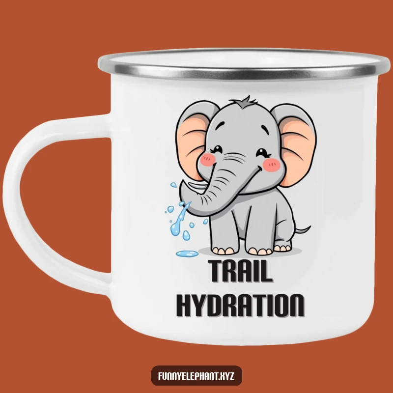 Funny Elephant Water Spray Camping Mug: Outdoor Fun