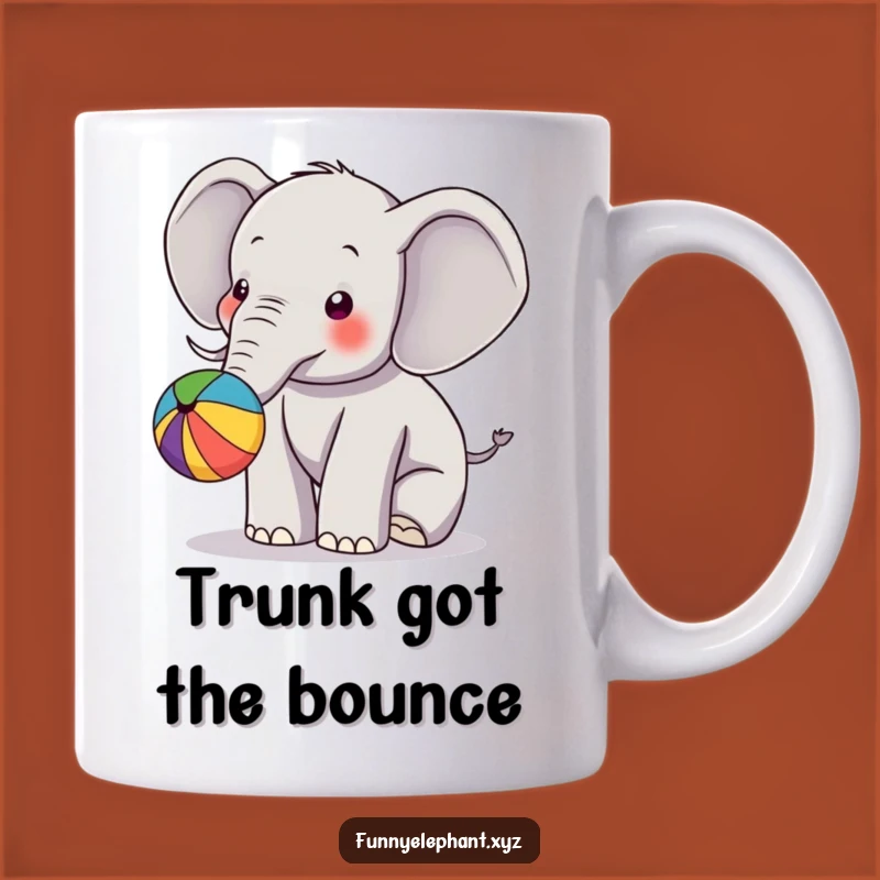 Funny Elephant Ball Play Mug - Hilarious Gift for Playful Souls