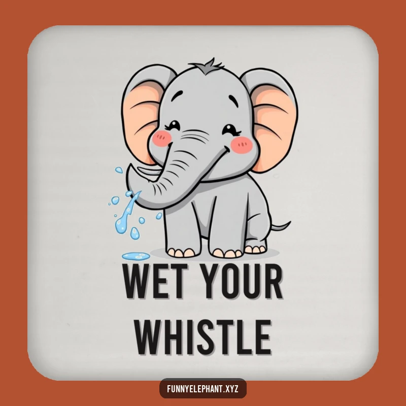 Funny Elephant Water Spray Coasters: Protect Surfaces with Fun