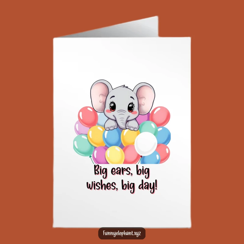 Funny Free Printable Elephant Birthday Card: Curious Fella, Awesome Downloadable Gift