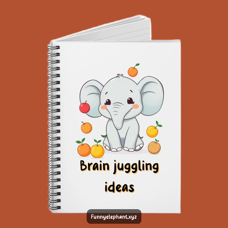 Funny Juggling Elephant Notebook - Journal Your Talents