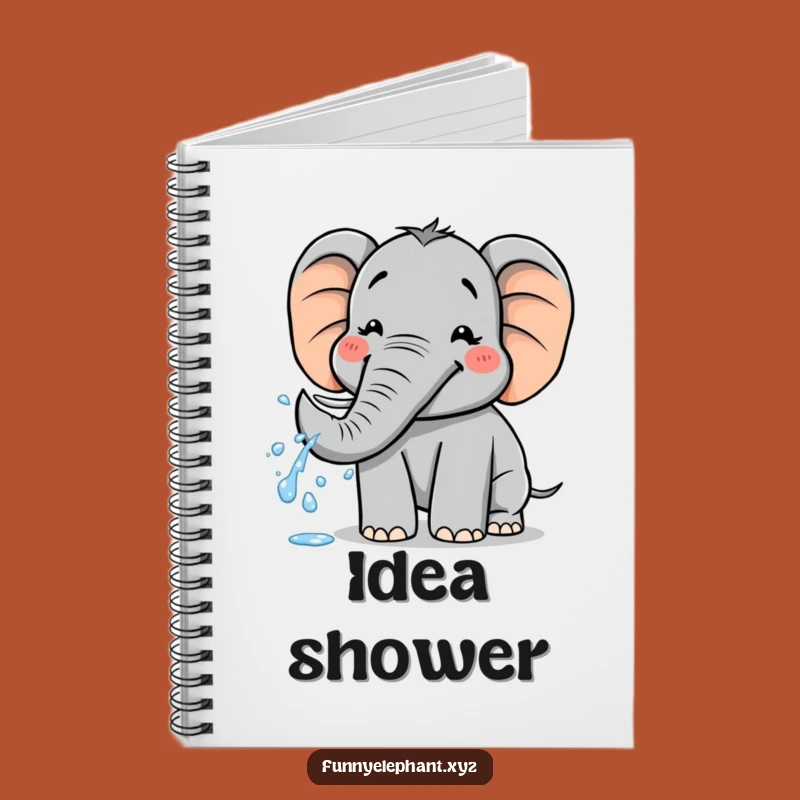 Funny Elephant Water Spray Notebook: Jot Down Fun Ideas