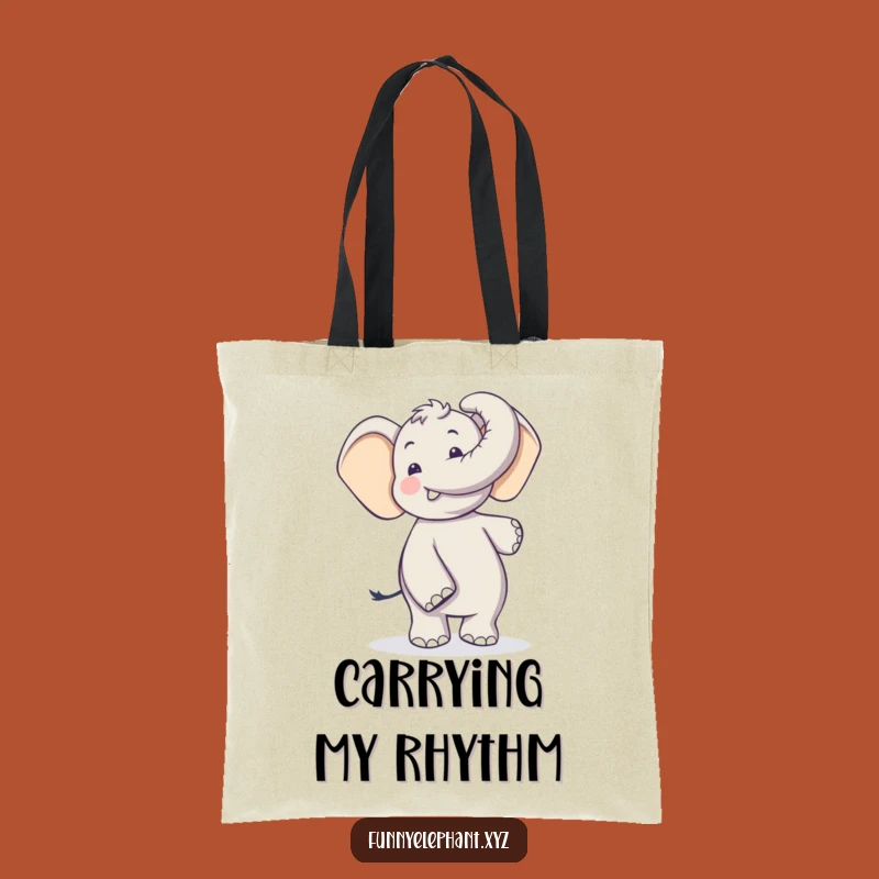 Funny Elephant Dance Tote Bag: Silly Trunk Moves, Carry Your Fun